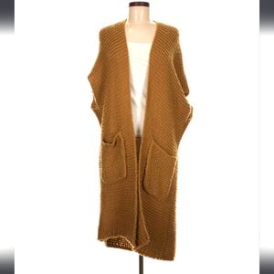 Open-Front Chunky Knit Long Vest - Camel Do Everything In L♥️VE